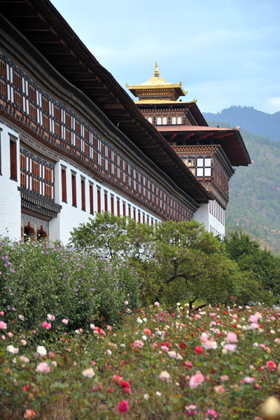 Eastern side of Trashi Chhoe Dzong