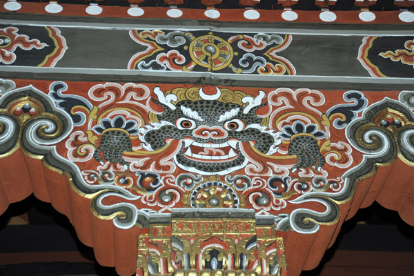 Detail of Trashi Chhoe Dzong, Thimphu