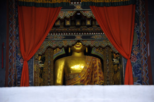 Gilded Buddha, Monastic Assembly Hall, Trashi Chhoe Dzong
