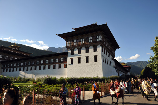 Trashi Chhoe Dzong during the Tsechu Festival