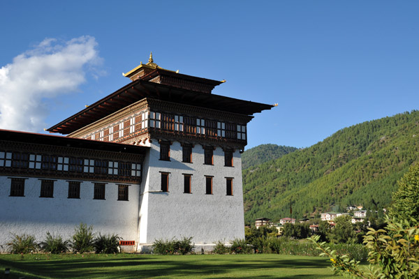 The Dzong was rebuilt in 1902 and expanded in 1952 after Thimphu became capital of Bhutan