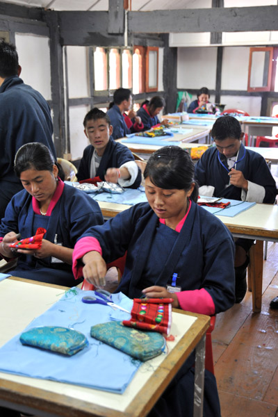 Embroidery workshop, National Institute for Zorig Chusum