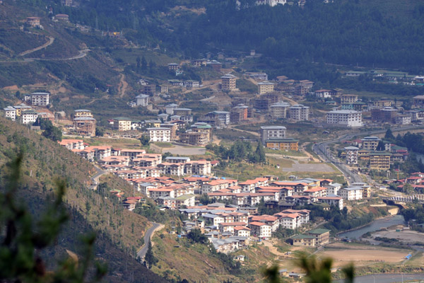 View of Thimphu from Motithang