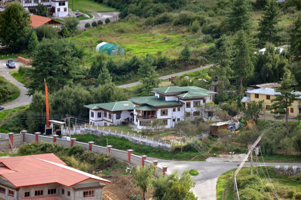 The house next to Hotel Motithang where we went for an evening visit