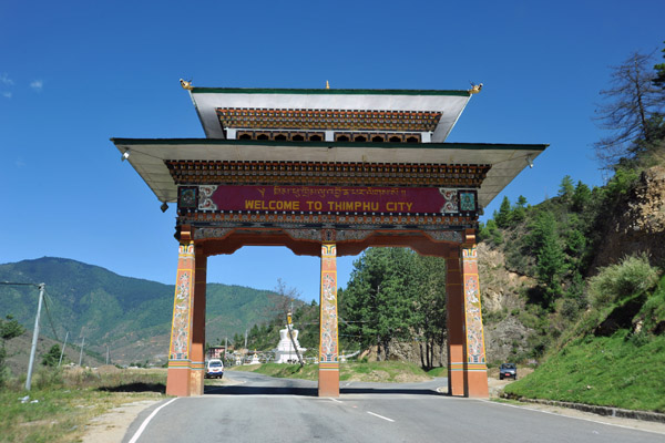The southern gate to Thimphu