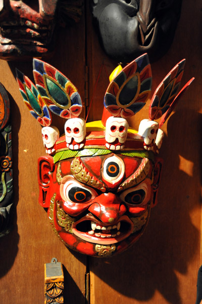Sacred dance mask, Bhutan