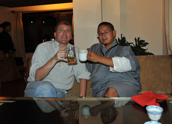 Me with the guide, Tandin Dorji