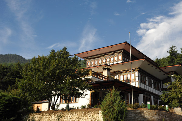Hotel Motithang, high on the hillside above Thimphu