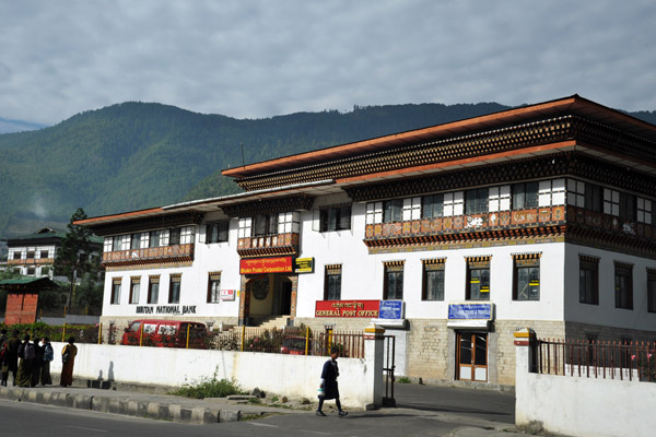 General Post Office & Bhutan National Bank, Thimphu, Bhutan