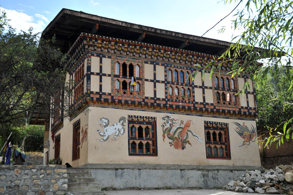 Traditional house in Thimphu near Changangkha Lhakhang