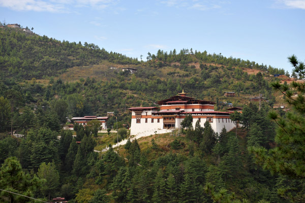 Leaving Thimphu for Punakha via the National Highway past Simtokha Dzong