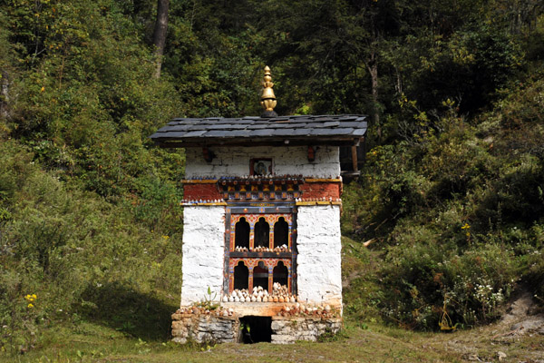Roadside shrine on the way to Dochu-la Pass, Bhutan