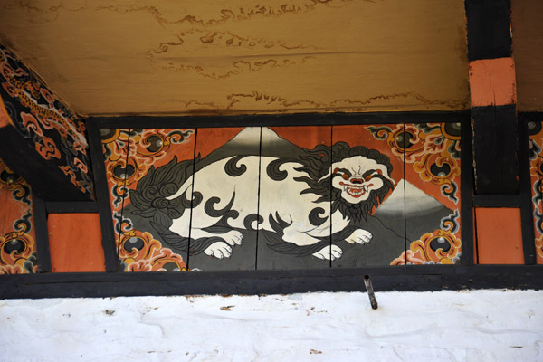Snow Lion, Zangto Pelri Lhakhang Temple 