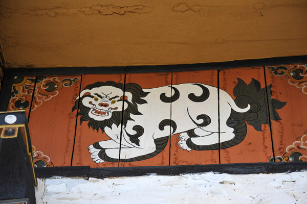 Snow Lion, Zangto Pelri Lhakhang Temple 
