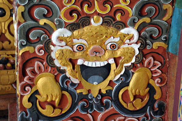 Wood carving, Zangto Pelri Lhakhang Temple 