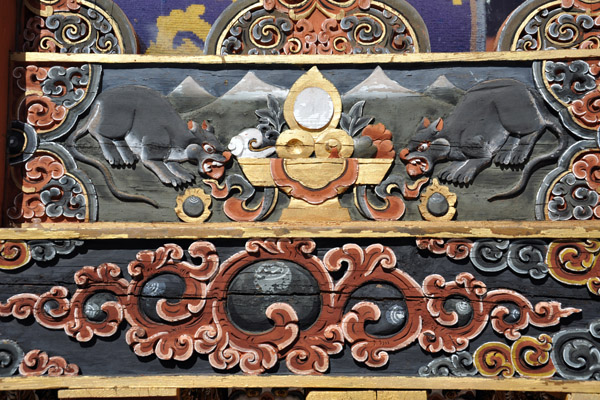 Wood carving, Zangto Pelri Lhakhang Temple