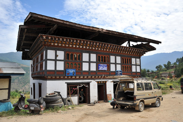 Koffee House Bar & Snooker, Lobeysa, Bhutan - starting point for the short trek to the temple at Chimi Langkhang