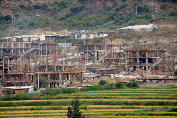 Residential construction, Wangdue Phodrang