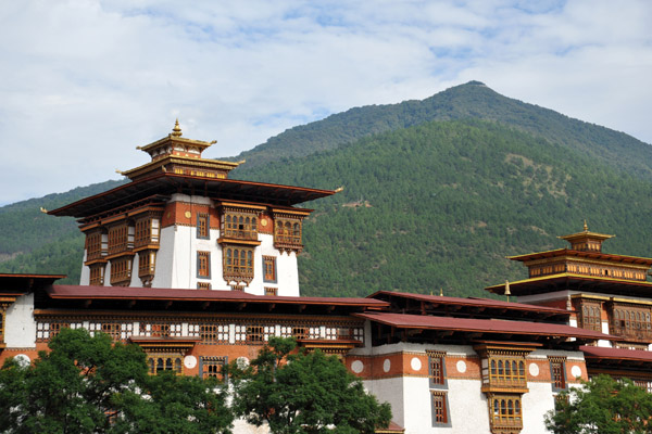 The Central Tower of Punakha Dzong