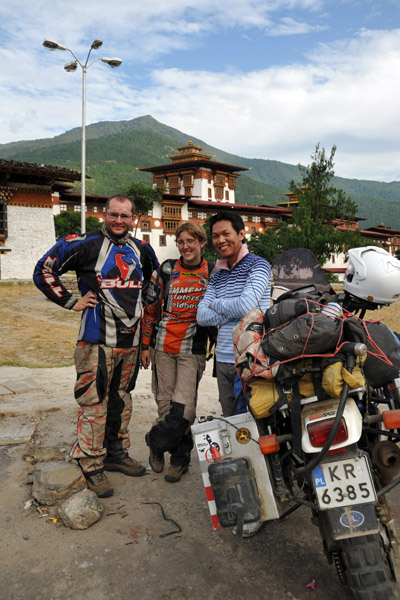 Polish bikers in Bhutan