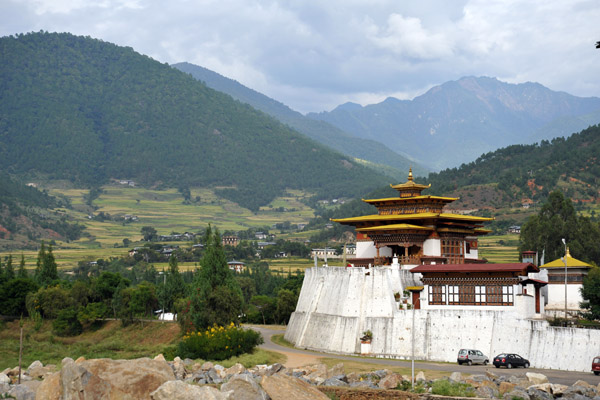 Dzong Chug, the northern bastion of Punakha Dzong