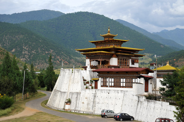 Dzongchung, the northern bastion of Punakha Dzong