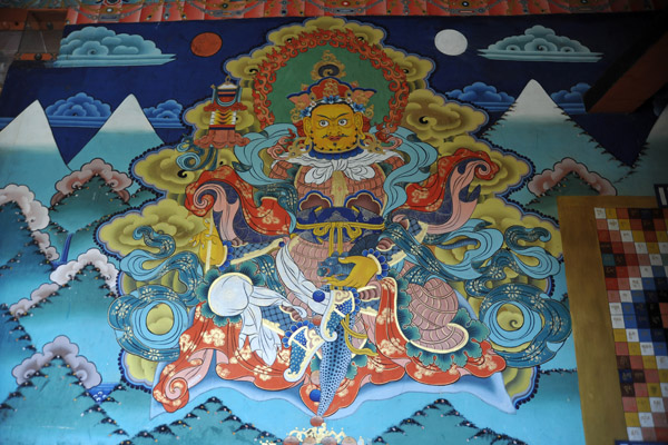 Namthosey, the golden guardian king of the north, Punakha Dzong