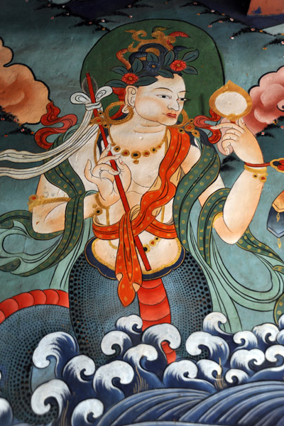 Celestial Being Rising from the Sea, perhaps the Buddhist version of a Mermaid