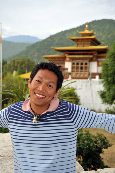 Dennis with the Little Dzong