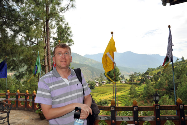 Me at the Zangdhopelri Hotel, Punakha