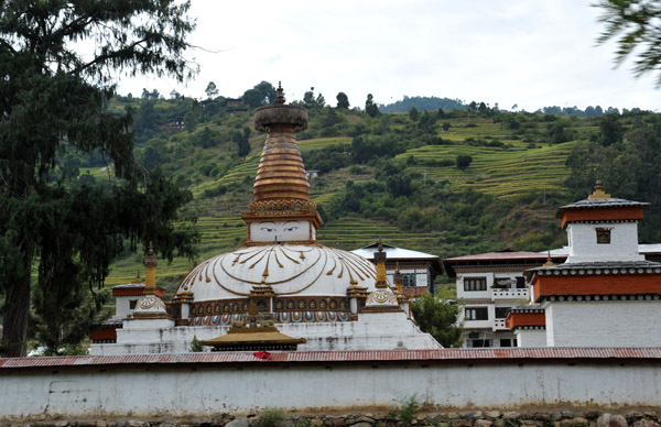 The chorten of Khuruthang Lhakhang