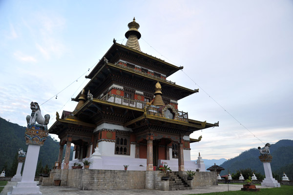 Khamsum Yulley Namgyal Choeten, constructed in 1999 and dedicated to the protection of Bhutan