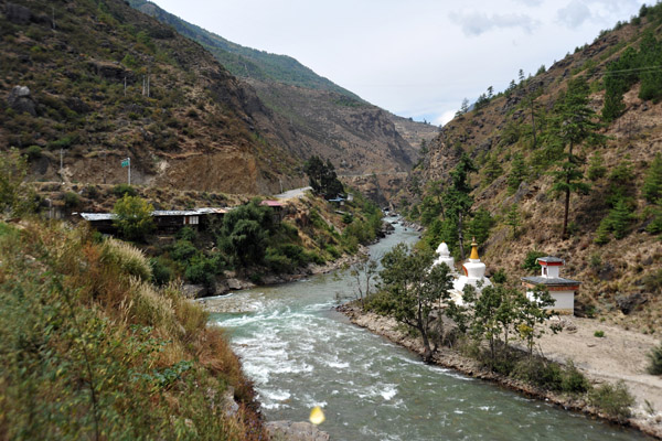 Chhuzom, where the Pachhu (Paro Chhu) and Thimchhu (Wang Chhu) Rivers join