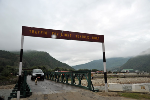 Bridge between town and Paro Airport for light vehicles only