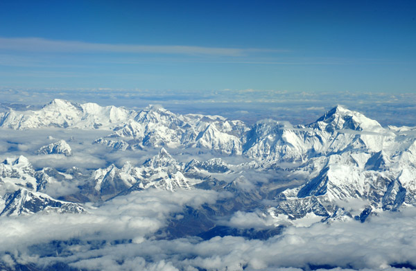 The Himalaya to the west of Everest