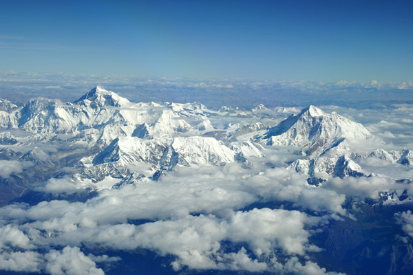 Flying over eastern Nepal on Drukair