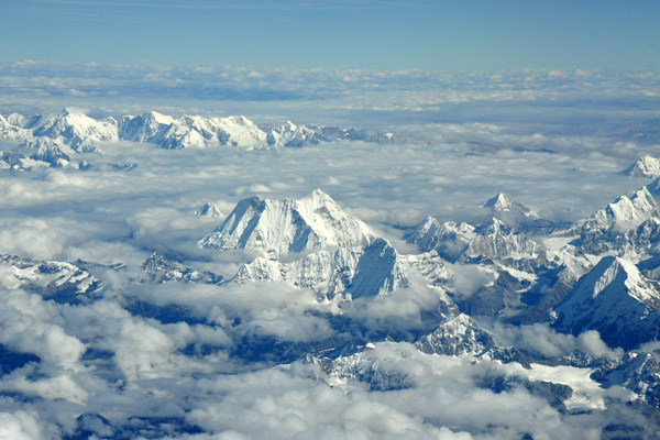 The Nepal Himalaya from 38,000 feet