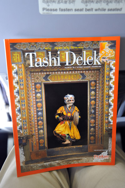 Tashi Delek, the inflight magazine of Druk Air, Royal Bhutan Airlines