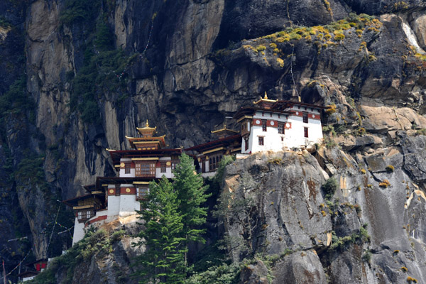 The Tiger's Nest - a monastery built in 1692 on a cliff 900m above the valley floor