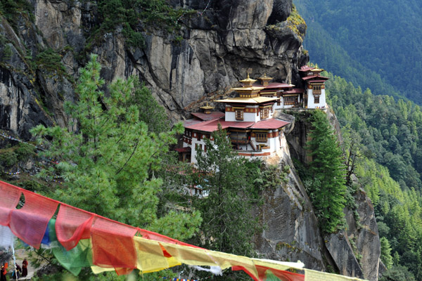 From this, the highest point on the trail, you are actually above the level of the Tiger's Nest