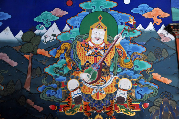 Mural - Yulkhorsung, Guardian King of the East, white with lute
