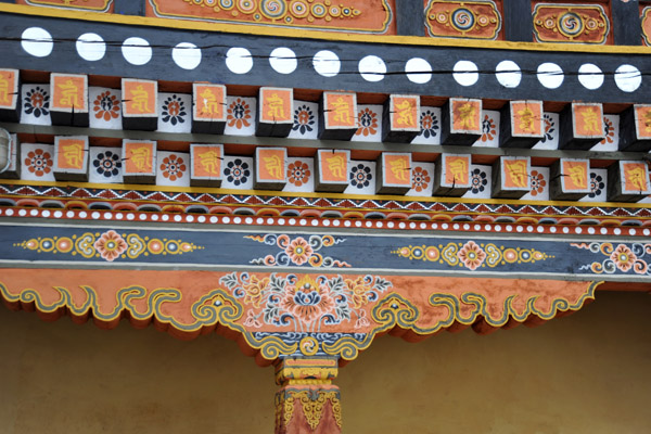 Wooden beams and supports, Paro Dzong