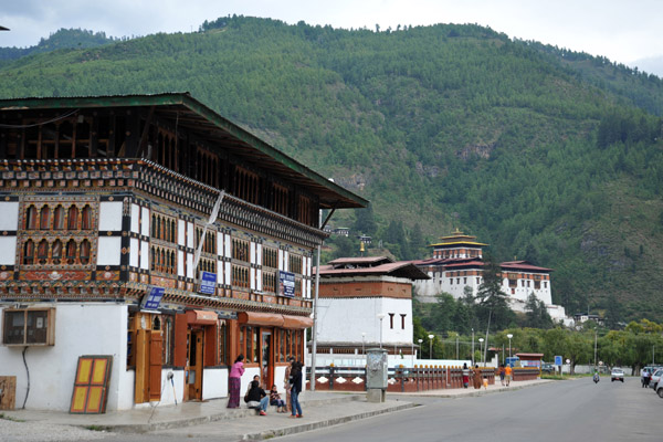 The east end of Paro's Main Street
