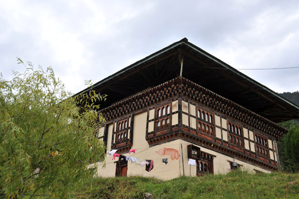 Traditional house in Paro, Bhutan