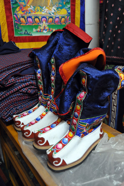 Traditional Bhutanese boots, Paro