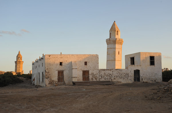 The two mosques on Suakin Island were restored 1866-1872