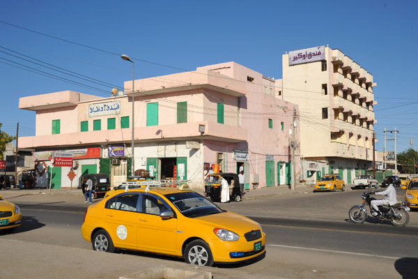 Port Sudan taxi along main street by the Okier Hotel