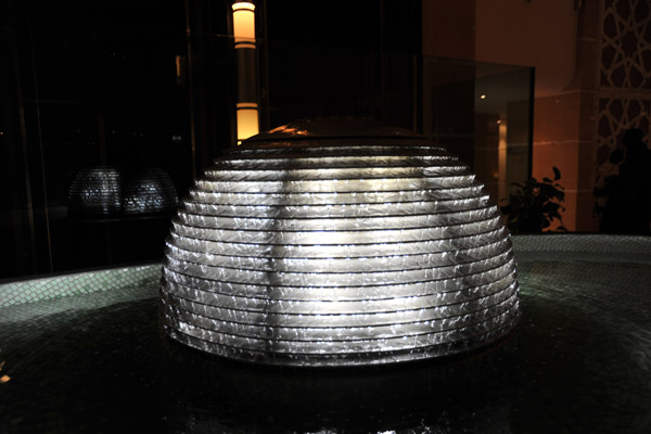 Fountain in front of the Burj Al-Fateh