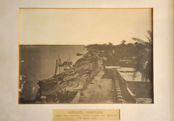 Historic photo of the view from the Governor General's Palace of the Blue Nile