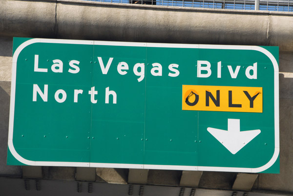 Las Vegas Blvd - road sign